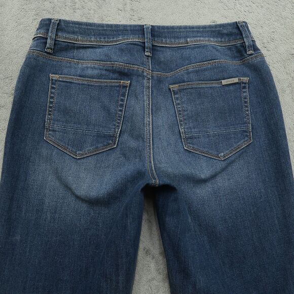 Chico's Jeans Women's 00 US-2 Blue Mid-Rise Slimming Girlfriend Crop 25" Inseam - Picture 13 of 16